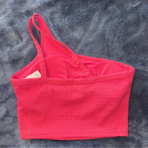 Tavi Seersucker One Shoulder Bra Crop Top Small - Picture 4 of 5